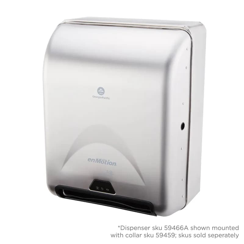 Wall Mount Collar Stainless Steel Silver For enMotion® Automated Paper Towel Dispensers 59466A & 594661/Each