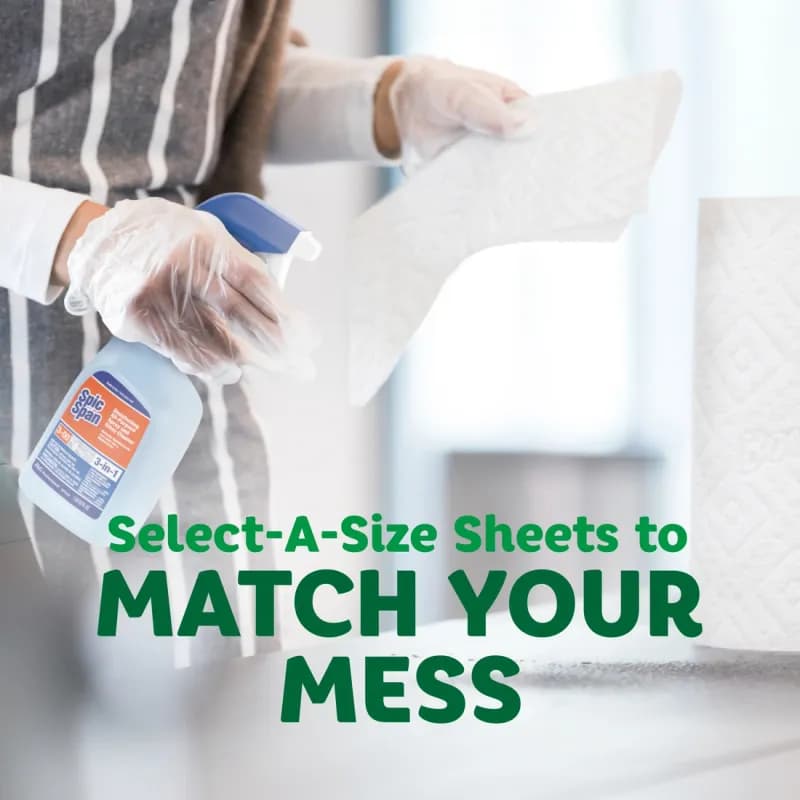 Bounty® Select A Size Household & Kitchen Roll Paper Towel 11X5.88 IN 2PLY White 90 Sheets/Roll 24 Rolls/Case