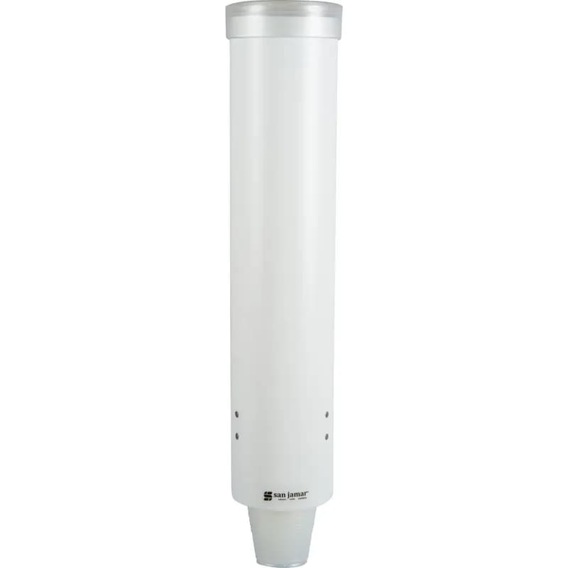 San Jamar Cup Dispenser Cone 4-10 OZ Plastic White 1/Each