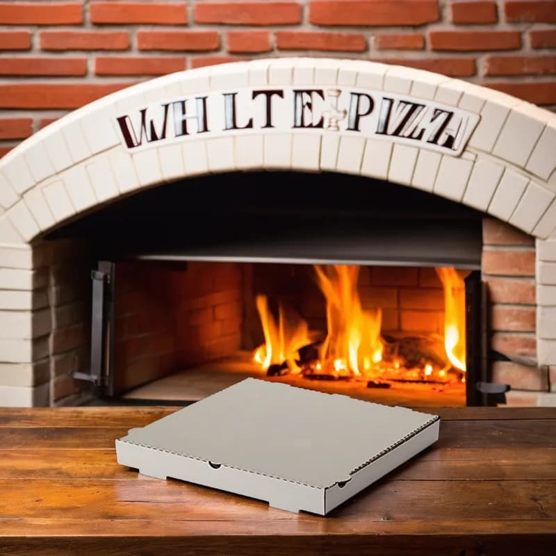 Pizza Box 16X16X1.625 IN Paperboard White Square 50/Bundle