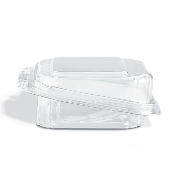 Crystal Seal® Take-Out Container Hinged With Dome Lid 6.88X5.75X1.9 IN PET Clear Rectangle 200/Case