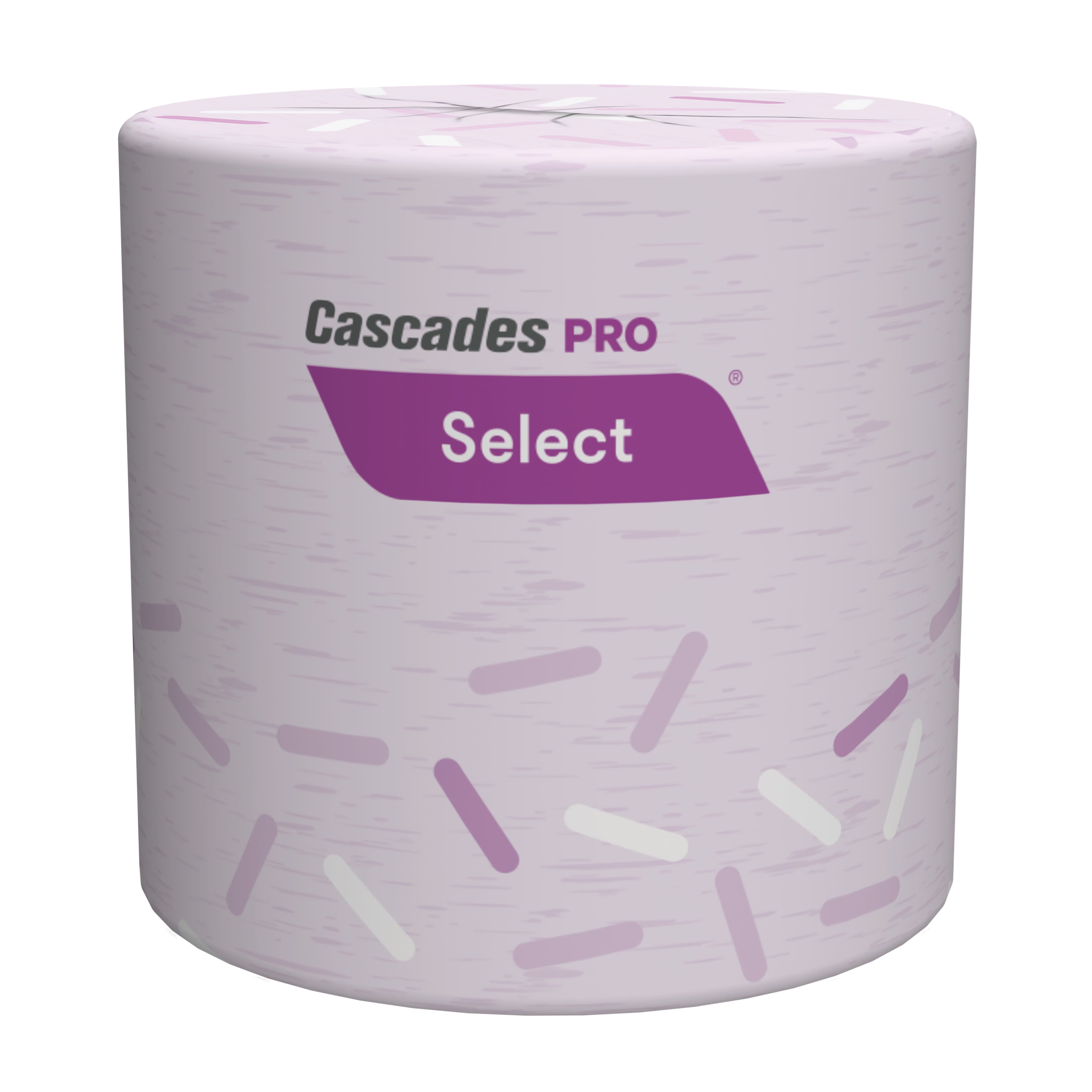 Cascades PRO Toilet Paper & Tissue Roll 3.25X4 IN 2PLY White Wrapped 500 Count/Roll 80 Rolls/Case 36 Cases/Pallet