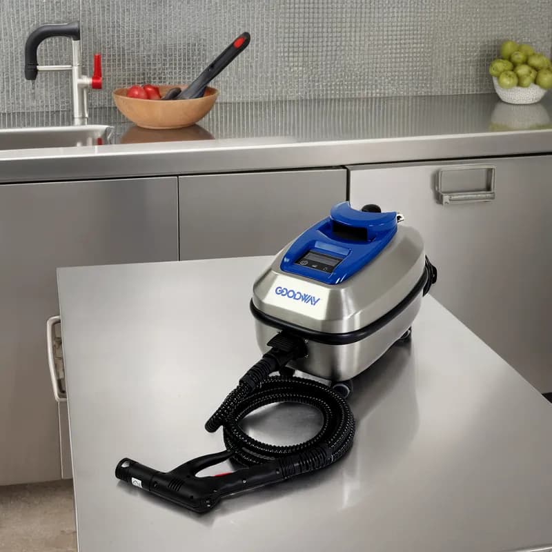 Dry Steam Cleaner 1.3 GAL Stainless Steel Portable Continuous Refill Hot Water 1/Each