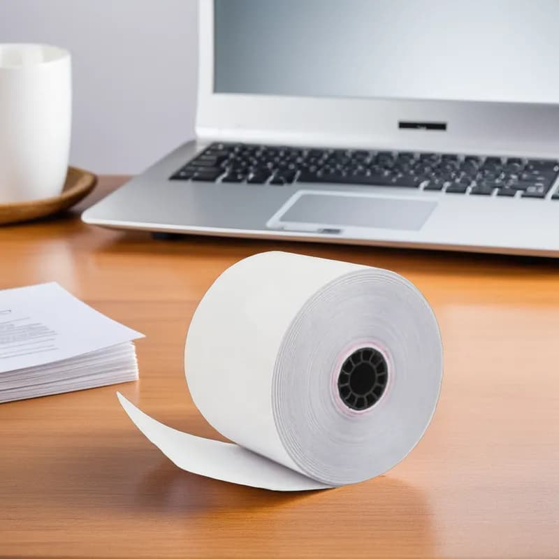 Cash Register Receipt Roll 2.25IN X230FT White Thermal Paper Narrow Assembler 50/Case