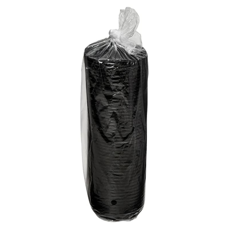Victoria Bay Lid Dome Plastic Black For 8 OZ Hot Cup 1000/Case