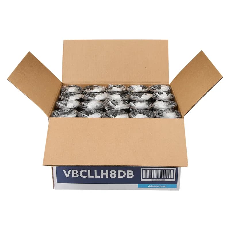 Victoria Bay Lid Dome Plastic Black For 8 OZ Hot Cup 1000/Case