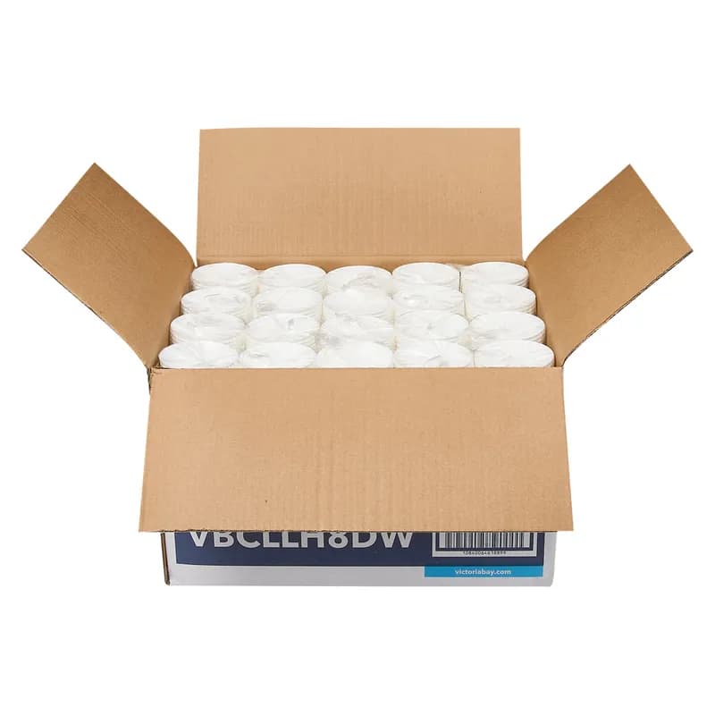 Victoria Bay Lid Dome Plastic White For 8 OZ Hot Cup Travel 1000/Case