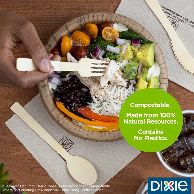 Dixie® Spoon Bamboo 1000/Case