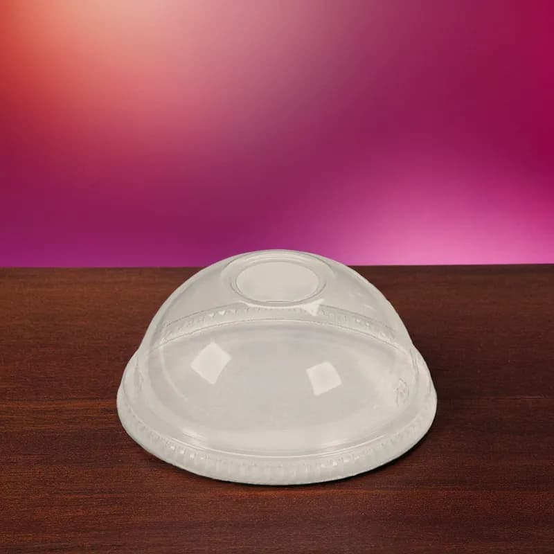 Victoria Bay 98 Series Lid Dome 98MM PET For Cold 12 OZ Squat & 16-24 OZ Cups 2 IN Hole Wide Hole 50 Count/Pack 20 Packs/Case