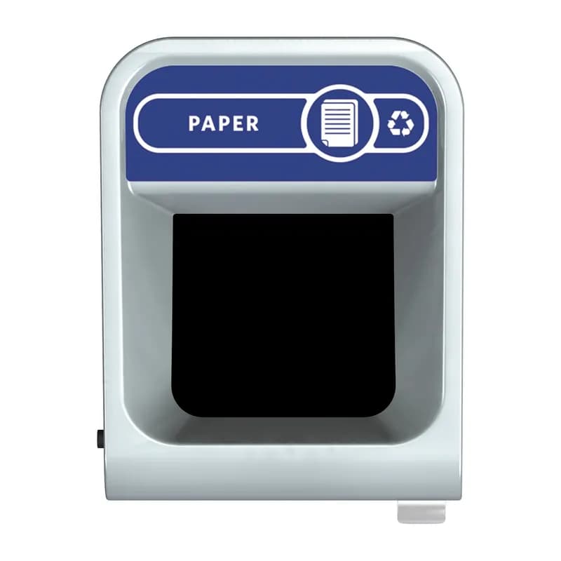 Configure™ Paper 1-Stream Trash Can 14.78X19.50X37.97 IN 15 GAL Gray Metal 1/Each