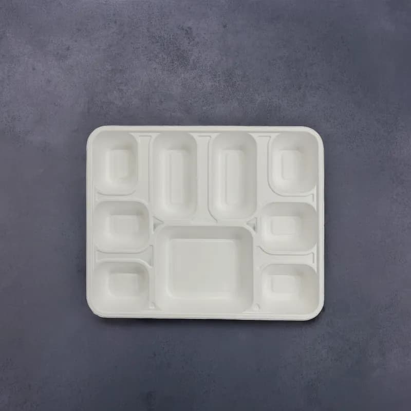 Plate 9 Compartment Rectangle 200/Case