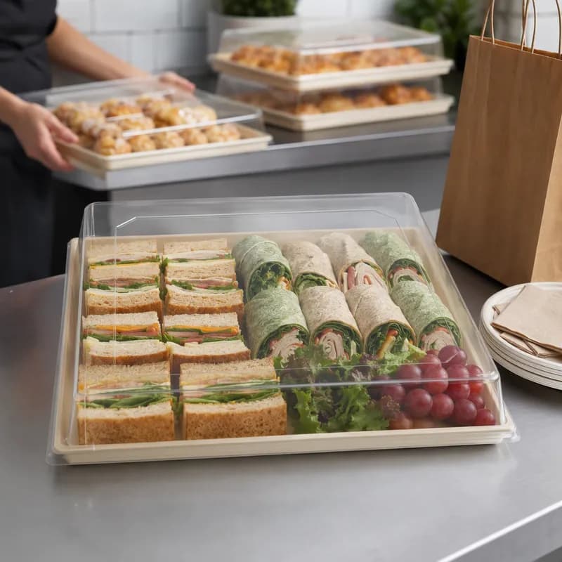 Serving Tray Base & Lid Combo 14X14 IN 25/Case