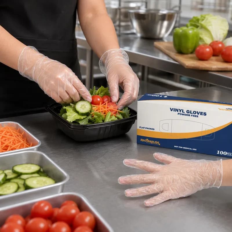 Gloves XL Clear PVC Vinyl Disposable Powder-Free Latex Free 1000/Case