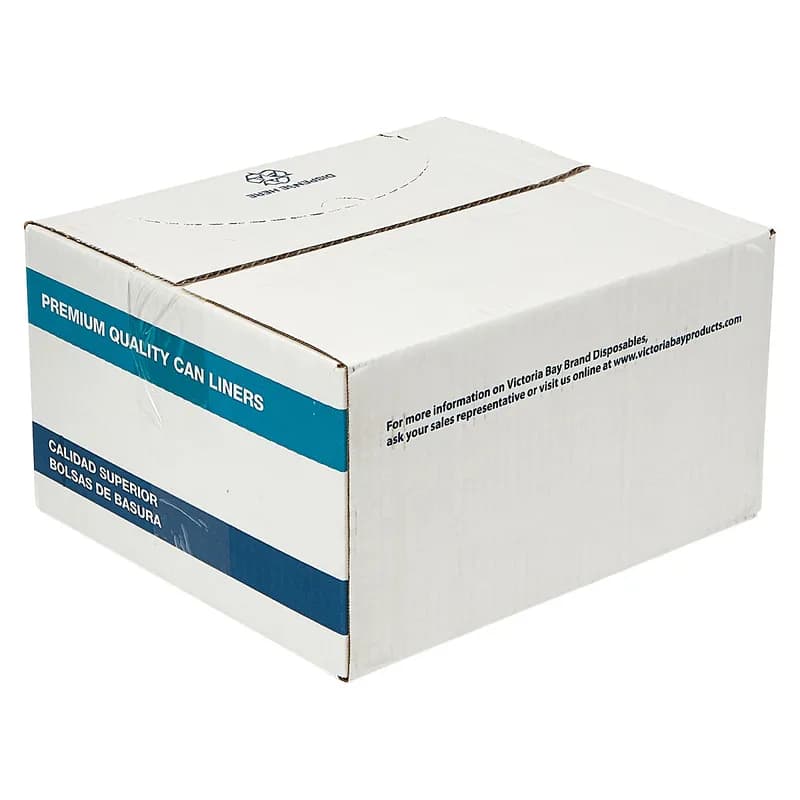 Victoria Bay Can Liner 40X48 IN 45 GAL Natural Plastic 16MIC 250/Case