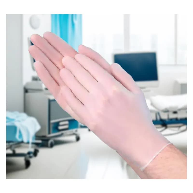 VGuard® Industrial Gloves Large (LG) Clear Vinyl Powder-Free 100 Count/Pack 10 Packs/Case 1000 Count/Case
