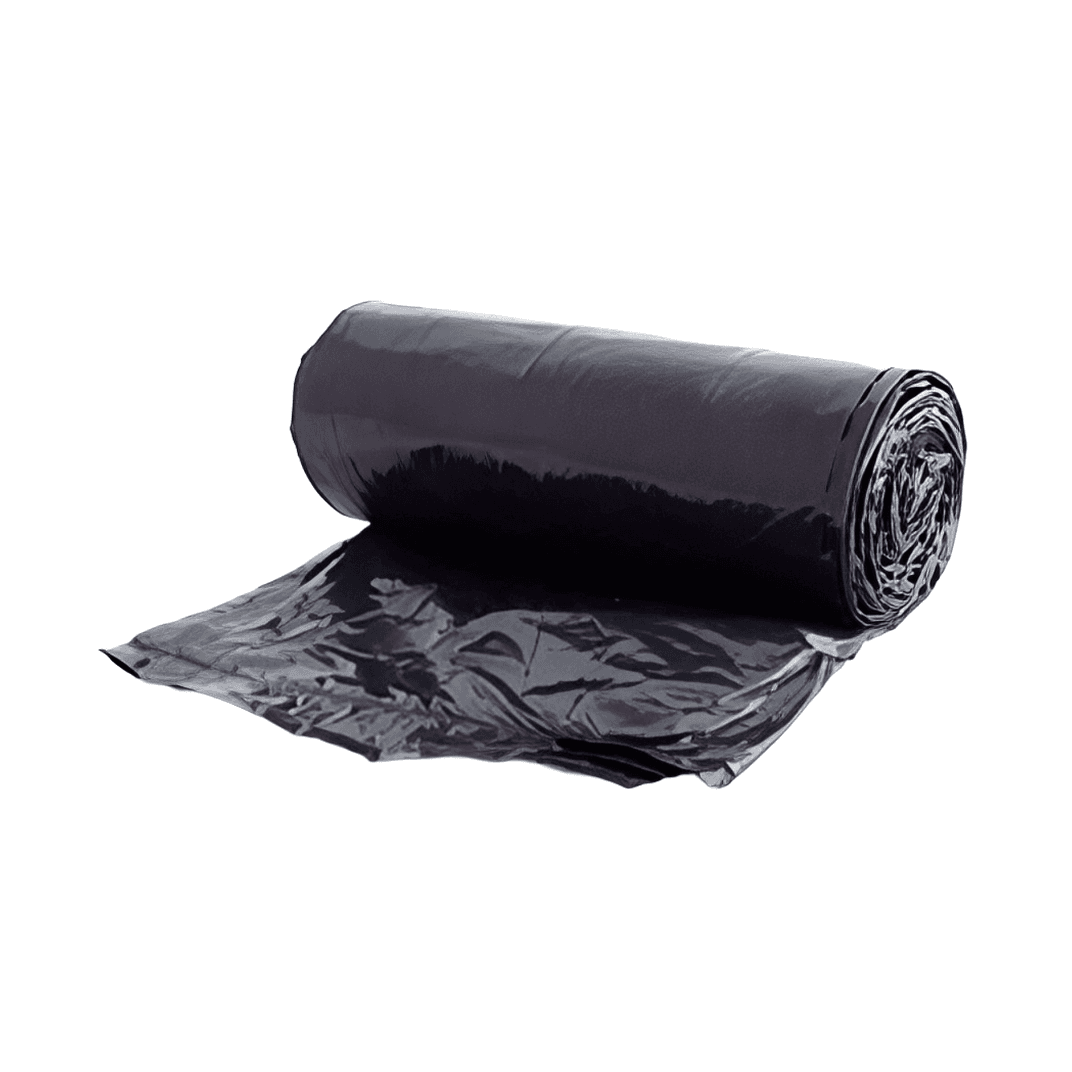 Victoria Bay Can Liner 30X36 IN 20-30 GAL Black LLDPE 0.65MIL Roll 500/Case