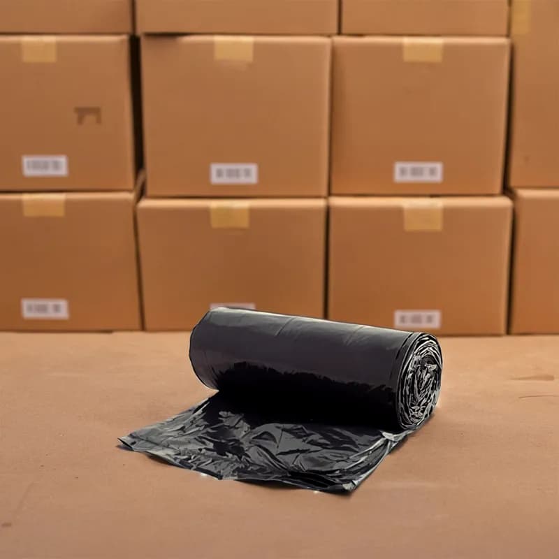 Victoria Bay Can Liner 33X39 IN 33 GAL Black LLDPE 1.25MIL Roll 150/Case