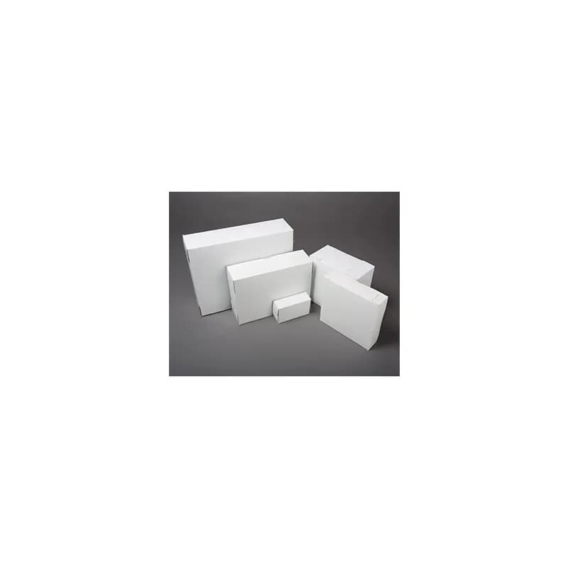 Easy Lock Cake Box 12X12X6 IN SUS Paperboard CRB White Square Lock Corner 1-Piece 50/Bundle