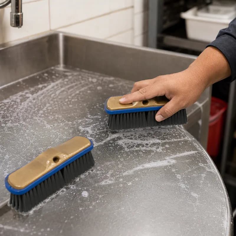 Washing Brush 10 IN PS Gray 1/Each