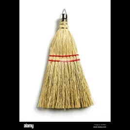 Whisk Broom 8 IN Yellow 1/Each