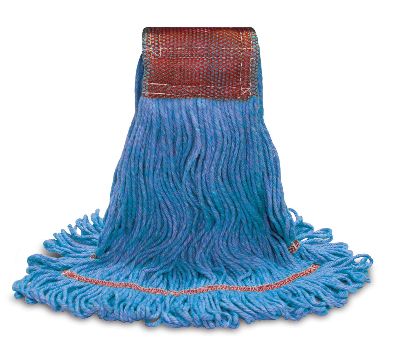 O-Cedar® Mop Head Large (LG) Blue Synthetic Yarn 4PLY Loop End Launderable Shrinkless 5IN Headband 12/Case