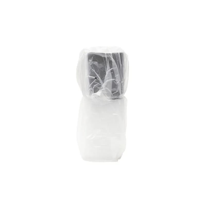 Take-Out Container Base & Lid Combo 16 OZ PP Black Clear Microwave Safe 150/Case