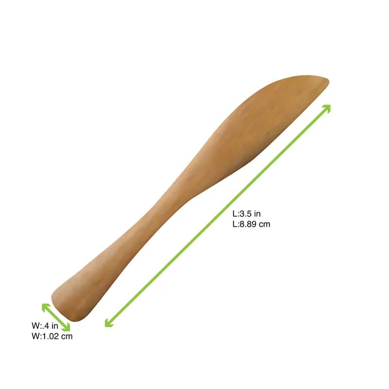 Knife 3.54 IN Bamboo 50 Count/Pack 10 Packs/Case 500 Count/Case
