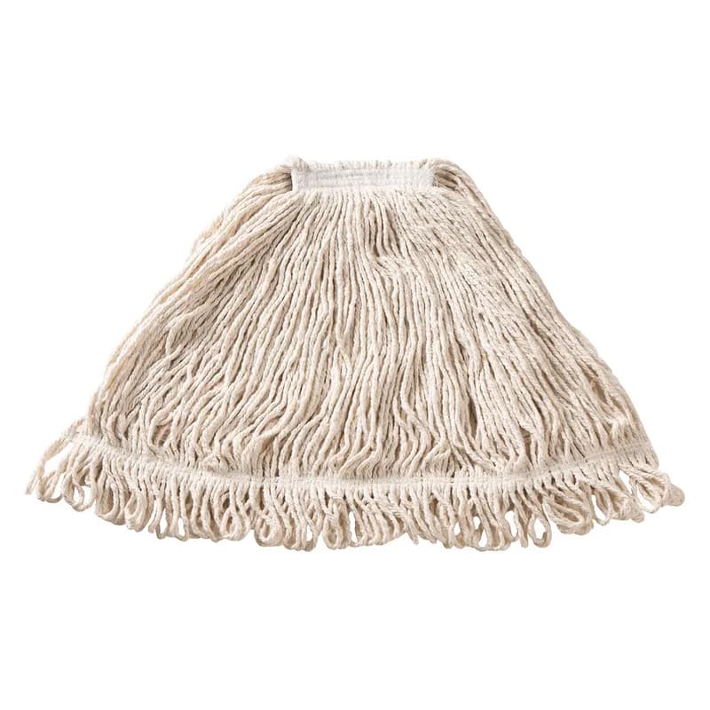 Wet Mop Large (LG) 24 OZ White Blend 1IN Headband 6/Case