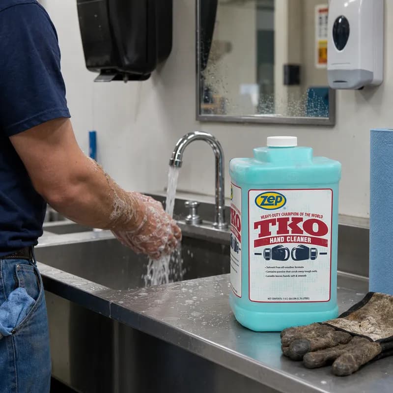 Hand Cleaner Liquid 1 GAL Lemon Lime Blue 4/Case