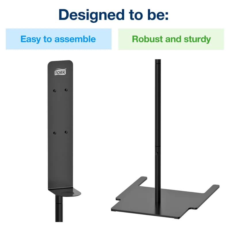Tork Dispenser Floor Stand Black Metal 1/Each