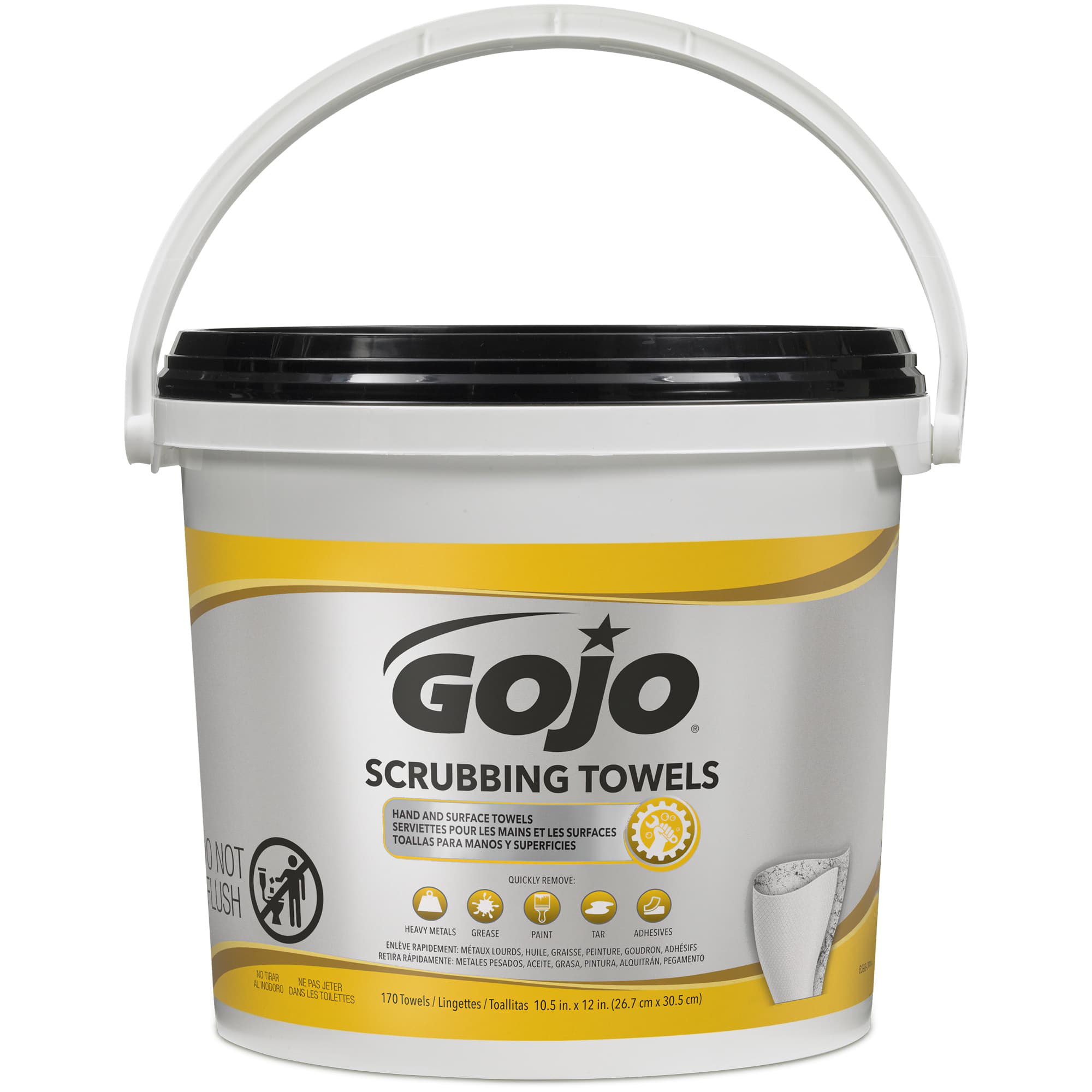 GOJO® Cleaning Wipe 9.51X8.9X8.9 IN Fresh Citrus 170 Count/Pack 2 Count/Case