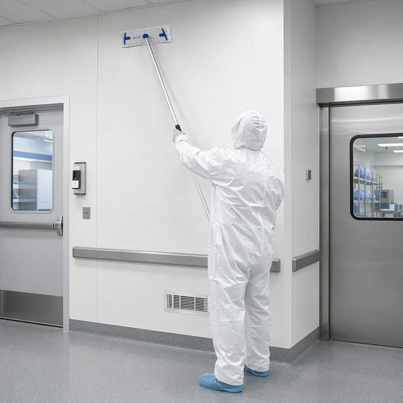Sphergo Swivel Mopping Kit Includes: (1) Extension Pole, (1) Base, (24) Virtu-Clean® Pads 1/Pack