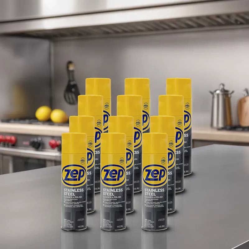 Citrus Scent Stainless Steel Cleaner 14 FLOZ Aerosol 12/Case
