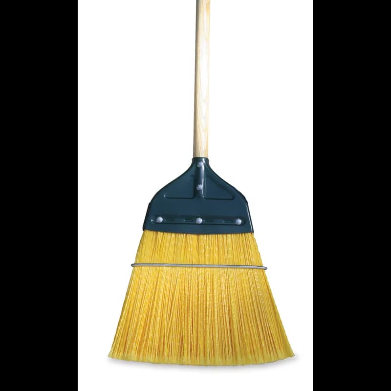 O-Cedar® Industrial Broom 40X7 IN Yellow PP Wood Metal Flagged 6 Count/Case