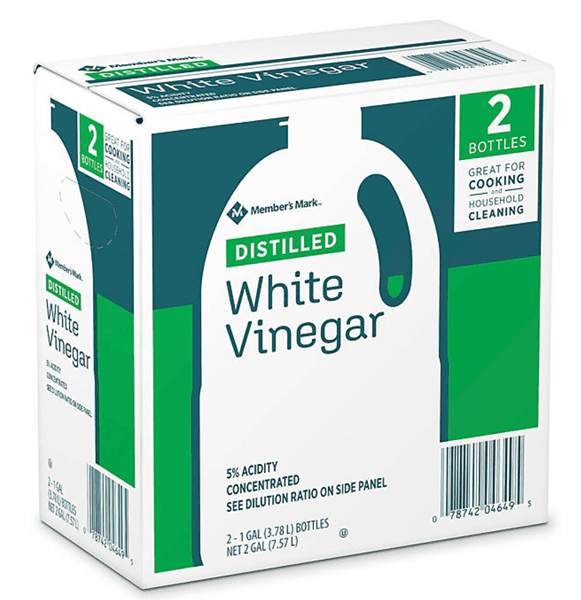 Member's Mark White Vinegar 1 GAL Clear 5% Acidity Distilled 2/Case