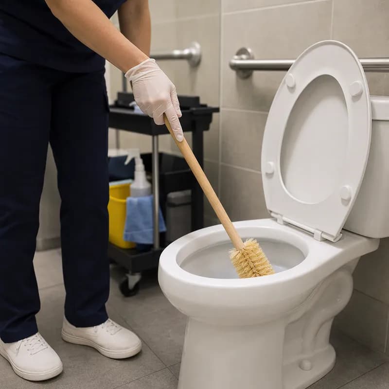 Impact® Toilet Bowl Brush 4.90X4.95X18.50 IN Plastic Natural 1/Each