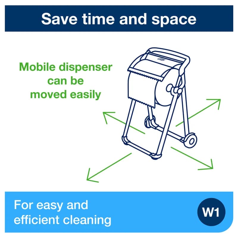 Tork Wipe Dispenser Stand 20.87X25.43X39.61 IN Metal Red 1/Each