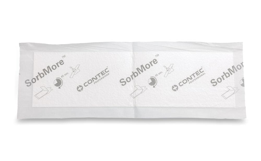 SorbMore Mop Pad 20X7 IN White Super Absorbent 120/Case