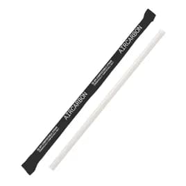 Giant Straw 8.25 IN Natural Wrapped Made With Aircarbon 2400/Case