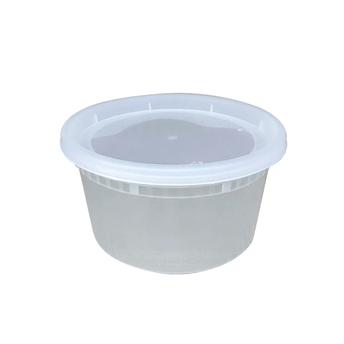 Victoria Bay Deli Container Base & Lid Combo 12 OZ PP Clear Round Heavy Duty 240/Case