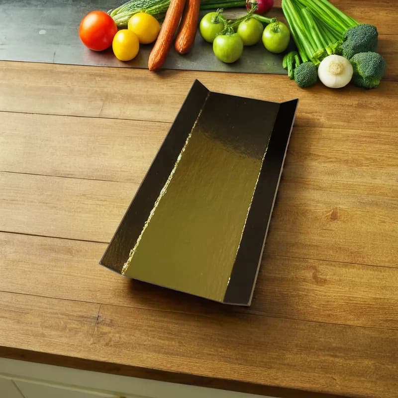 Eclair Baking Tray 5X1.75X5 IN Gold Black 500/Case