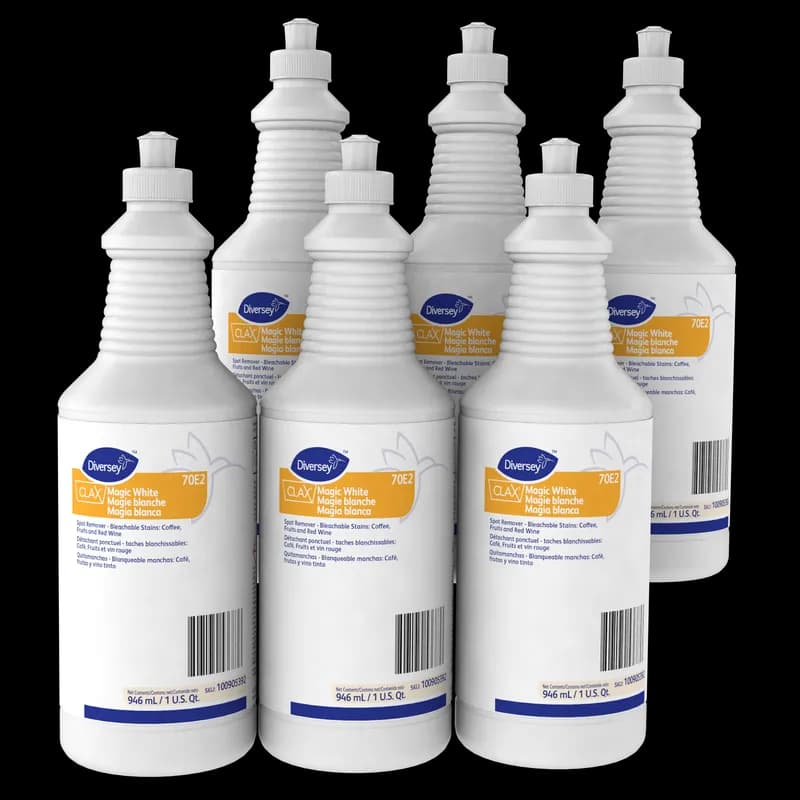Clax® Magic White Reclaim Whiteness Enhancer Laundry Stain Remover 32 OZ Liquid RTU 6/Case