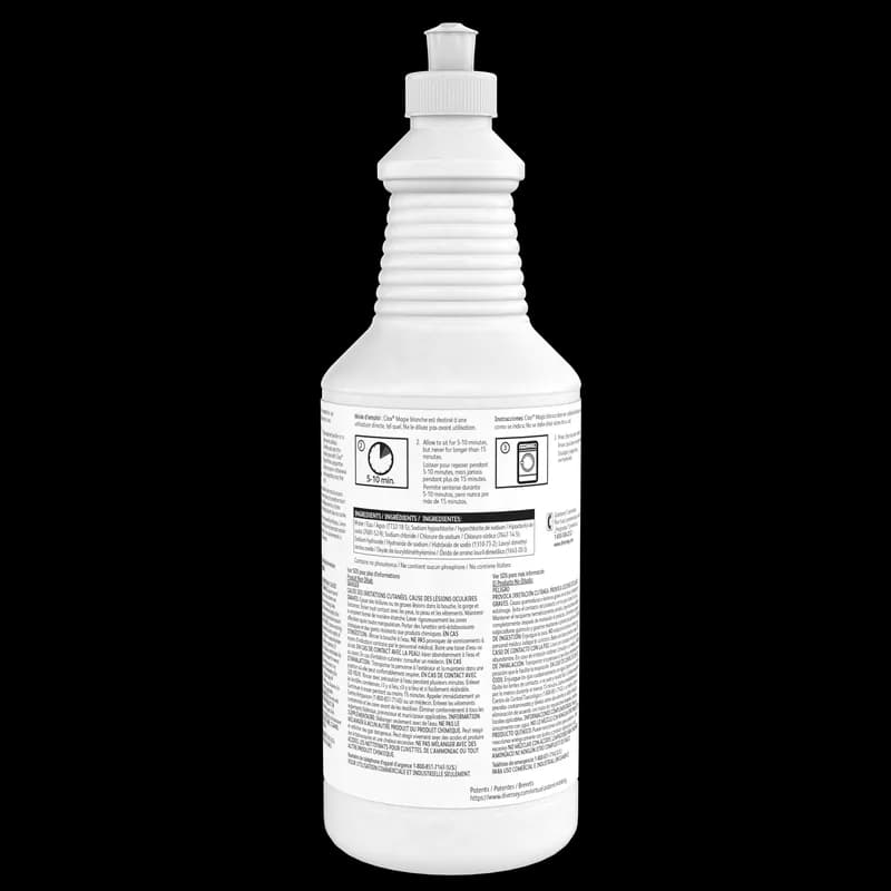 Clax® Magic White Reclaim Whiteness Enhancer Laundry Stain Remover 32 OZ Liquid RTU 6/Case