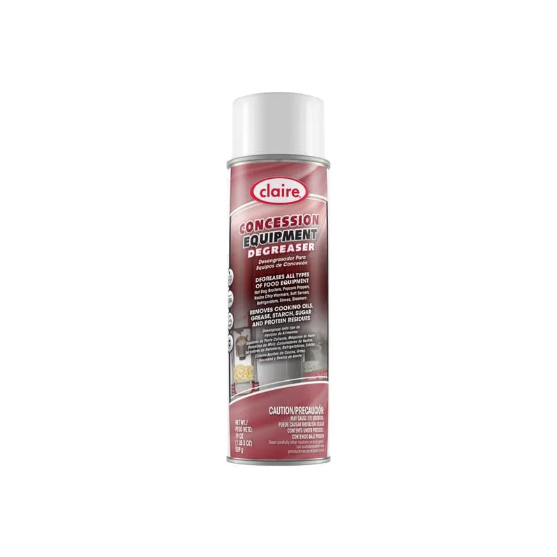 Claire Floral Concession Equipment Degreaser 19 FLOZ Multi Surface Aerosol 12/Case