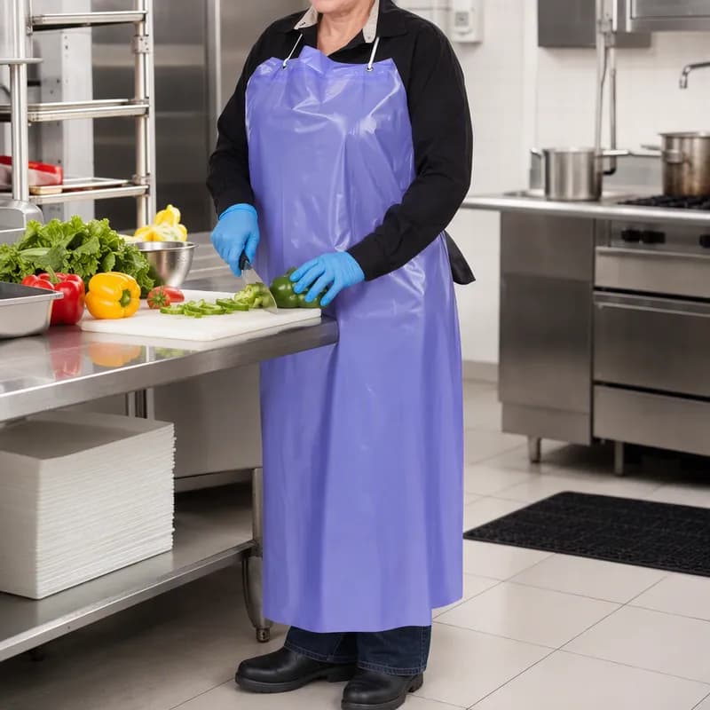 Apron Blue 8MIL Vinyl 1/Each