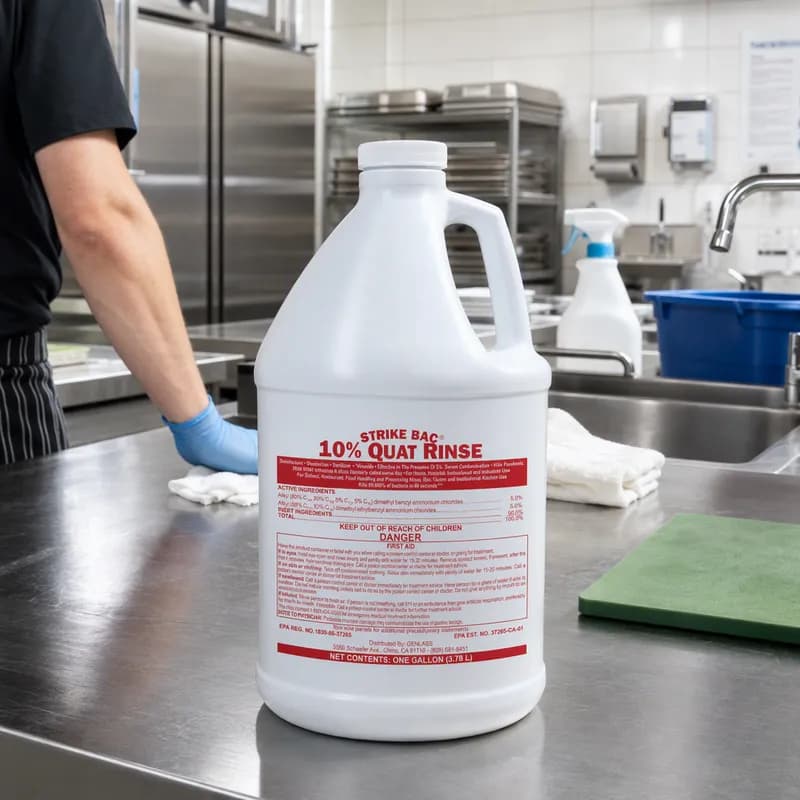 Strike Back Disinfectant & Sanitizer 1 GAL 10% Quat 4/Case