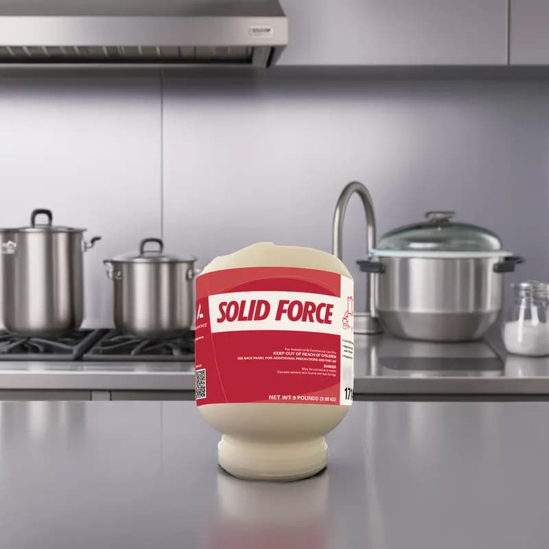Solid Force Dishmachine Detergent 9 LB Solid 4/Case
