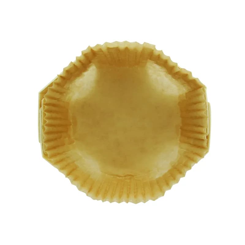 Baking Mold 4.7X1.6 IN Wood Natural Round With Liner 25 Count/Pack 4 Packs/Case 100 Count/Case