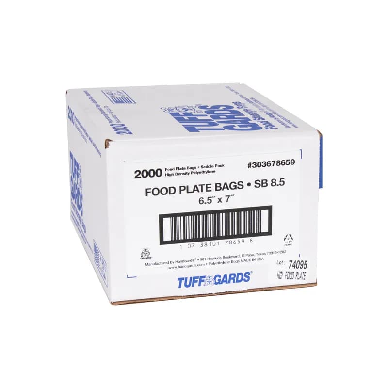 Tuffgards® Bag 6.5X7 IN My Plate Saddlepack 2000/Case