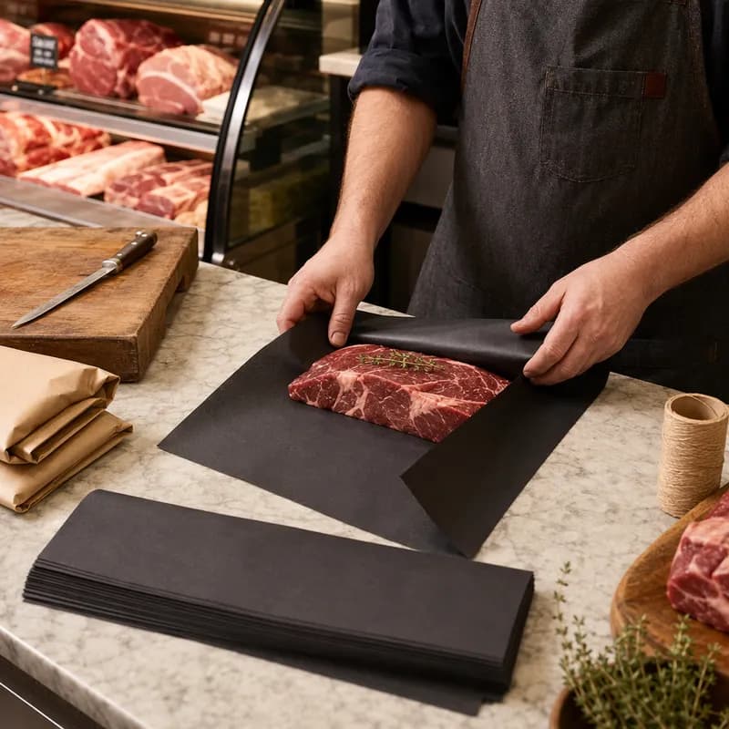 Steak & Butcher Paper Sheets 8X30 IN Black 950/Case